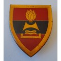 SADF 2 Field Engineer Regiment Metal Shoulder Flash. All Pins Intact.