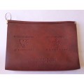 Vintage S.A. Defence Force Fund Border War Leather Document Holder.