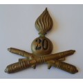 WW2 Italian Fascist Cap Badge. 20th Heavy Artillery Regiment.