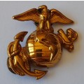 WW2 US Marine Corps Cap Badge.