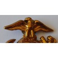 WW2 US Marine Corps Cap Badge.