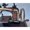 Antique German `Casige` Tin Plate Toy Sewing Machine.