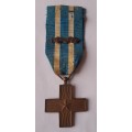 Italy WW1 War Merit Cross With Gladius Sword FERT. Full-Sized.