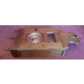 Vintage Large German Wall Clock By `Urgos`. Running. 90 x 38 cm.