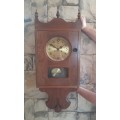 Vintage Large German Wall Clock By `Urgos`. Running. 90 x 38 cm.