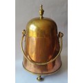 Antique Dutch Copper And Brass Fireplace `Doofpot` (Ember Extinguisher).