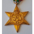 WW2 Pacific Star Medal Set. Full-Size And Miniature. Unnamed.