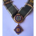 Vintage RAOB Grand Lodge of England Medal Collarette.