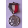 Antique 1914 Aluminium Music Medal.