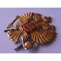 Russian Imperial Eagle Cap Badge.