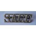 Early S.A.C.C Shoulder Title. Lugs Intact.