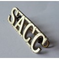 Early S.A.C.C Shoulder Title. Lugs Intact.