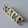 Early S.T.A.C.C. Shoulder Title. Lugs Intact.