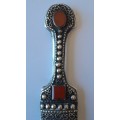 Antique Solid Silver Yemeni Ornate Dagger And Sheath.