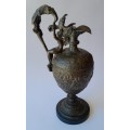 1880`s French Renaissance Revival Patinated Bronze Ewer.