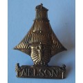 WW1 Nelson Battalion Royal Naval Division Cap Badge. All Brass. Lugs Intact.