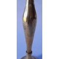 Vintage Brass Slim Posy Vase. 18 cm.