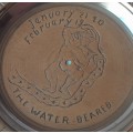 Vintage Brass Zodiac Bowl. `The Water Bearer`. 10 cm.