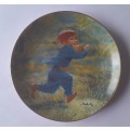 Vintage Plate By Viletta. `Touchdown` By Artist `Thornton Utz`. Signed And Dated. 22 cm.