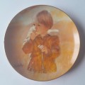 Vintage Plate By Viletta. `Autumn Wanderer ` By Artist `Thornton Utz`. Signed And Dated. 22 cm.