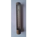 Vintage Brass Metal Thermometer. 25.5 cm. Please See Description.