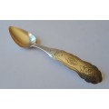 An 1858 Dutch hallmarked solid silver spoon. 833 silver.