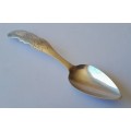 An 1858 Dutch hallmarked solid silver spoon. 833 silver.