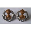 Pair South African Army Engineer Corps Badges. Lugs Intact.