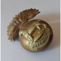 Early Royal Munster Fusiliers Cap Badge. Lugs Intact.
