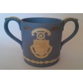 Vintage 1971 Wedgwood Jasperware Loving Cup To Commemorate Harrow School`s 400th Year.