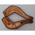 Superb Antique Meerschaum Pipe. Skillfully Hand Carved With Original Fitted Case.  See Description.