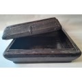 Antique Chinese Wood And Iron Large Rice Box. 36 x 36 cm.