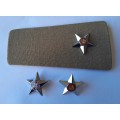 Vintage SADF 2nd Lieutenant Rank Board with Extra Pips.