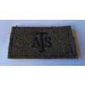Rare WW2 Woman`s ATS (Auxiliary Territorial Service) Slip-on Shoulder Title.