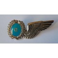 SA Airforce Flight Chief Metal Wing Badge.  Pins Intact.