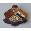 1947 Souvenir of Royal Visit to South Africa Badge.