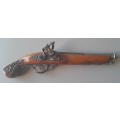 Vintage Non Firing Replica 1820`s Flintlock Dueling Pistol.