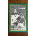 1974 France vs Springboks Programme