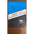 1979 Cardiff RFC South African Tour Itinerary, Pennant & Pin, details below