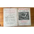 1931 Combined Services vs South Africa at Twickenham Official Programme, details below