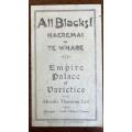 Unusual Ephemera - 1928 A Week of Concerts in Honour of the All Blacks, details below
