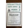 From Fonnie du Toit`s Collection - 1951 Springboks vs Swansea `Pack`, details below