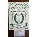 1956 3rd Test - South Africa vs New Zealand Programme & Original Signature, details below