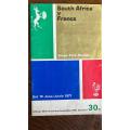 1971 South Africa vs France at Kings Park Programme, details below