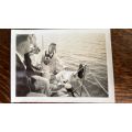 From Dendy Lawton`s Collection - 1937 Original Photo, Relaxing on a Yacht, details below