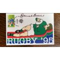 From Hannes Brewis` Collection - 1995 Rugby World Cup Signed Ephemera, details below