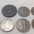 Collectible Belgian coins 1946 to 1961