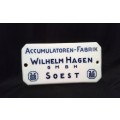 Vintage porcelain Wilhelm Hagen plaque