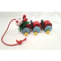 Cutest Vintage caterpillar pull toy