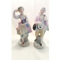 Charming Vintage porcelain couple with musical instruments